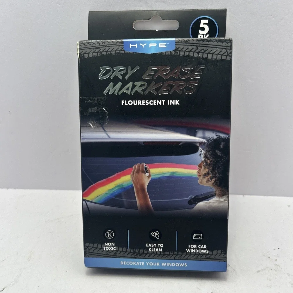 Hype Fluorescent Dry Erase Markers (5-Pack)